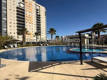 Departamento amueblado, 3 recámaras, amenidades - RENTA, Santa Fe Juriquilla