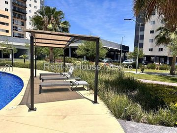 Departamento amueblado, 3 recámaras, amenidades - RENTA, Santa Fe Juriquilla