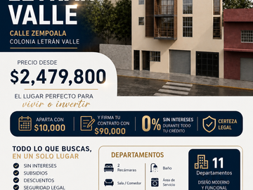 DEPARTAMENTO EN PREVENTA