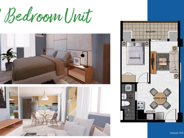 For Sale 1 Bedroom with Balcony for Sale | 10.8M in Canyon Hill Baguio | Limited units available | 1st come 1st serve.