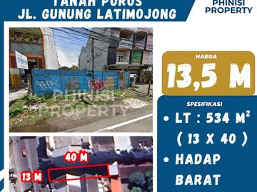 Dijual Tanah Komersial Strategis di Jl. Gunung Latimojong, Makassar
