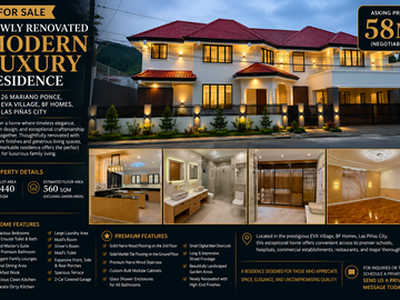 Newly Renovated Modern Luxury Home for Sale in BF Homes, Las Piñas | 5BR | 440sqm Lot | ₱58M