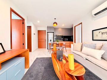 Departamento amueblado en renta en Agave residencial