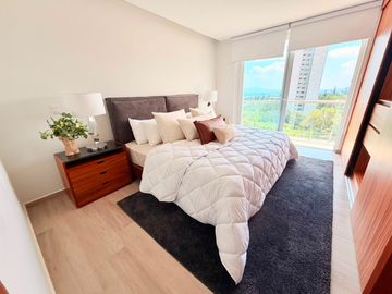 Departamento amueblado en renta en Agave residencial