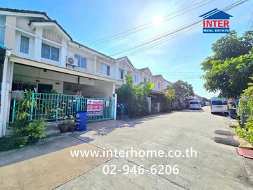 Two-story townhome, 17.4 sq.wah, Pruksa 59/1 Sukhumvit-Bang Pu Village, near BTS Keha Samut Prakan, Soi Tesaban Bang Pu 59, Sukhumvit Road, Mueang Sam