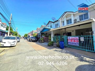 Two-story townhome, 17.4 sq.wah, Pruksa 59/1 Sukhumvit-Bang Pu Village, near BTS Keha Samut Prakan, Soi Tesaban Bang Pu 59, Sukhumvit Road, Mueang Sam