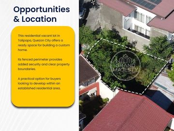 Residential Vacant Lot for Sale in Gloria V Subdivision Brgy. Talipapa Quezon City