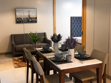 For Lease: Fully-furnished 1 Bedroom in One Uptown Residences, in front of Uptown Mall
