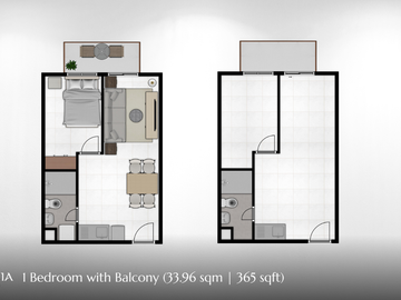 Valencia in Mactan Cebu For Sale 1 Bedroom with Balcony with Smart Home Feature