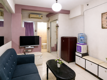 Disewakan Green Bay Pluit Greenbay 2 Bedroom Elegant Cozy Purple Interior City View Dekat Baywalk Mall, RS Atma Jaya & TransJakarta