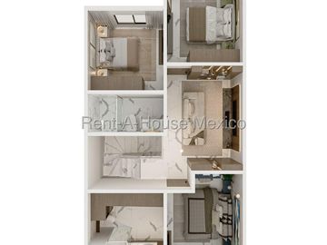 Casa de arquitecto en proyecto para venta con 3 Hab, 3 Baños en Capital Sur, Queretaro.