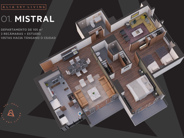 DEPTO CENTRO SUR-ALIA CON DOBLE VISTA!