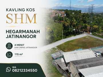 Kavling Tanah Cocok untuk Kos Mahasiswa SHM Hegarmanah Jatinangor Dekat Unpad 115 m2