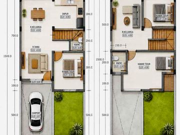 RUMAH 2 LANTAI MURAH DEKAT PIZZA HUT AH NASUTION