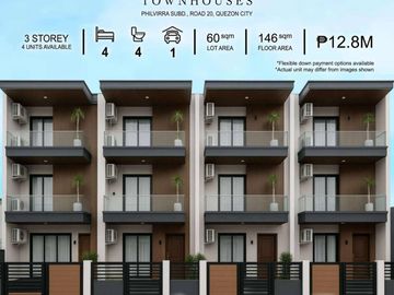 For Sale Modern 3 Storey Preselling Townhouse in Bahay Toro Project 8, Q.C. KSA