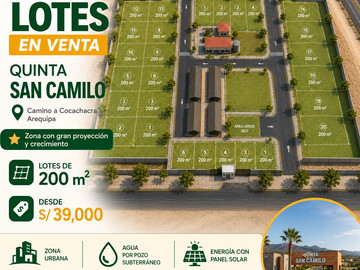 VENTA DE LOTES EN IRRIGACIÓN SAN CAMILO – QUINTA SAN CAMILO
