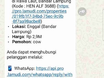 Rumah Bedengan Sewa bulanan atau Tahunan