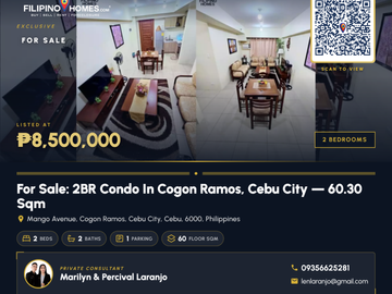 For Sale: Fully furnished 2BR Condo in Horizons 101, Cebu City — 60.30 sqm