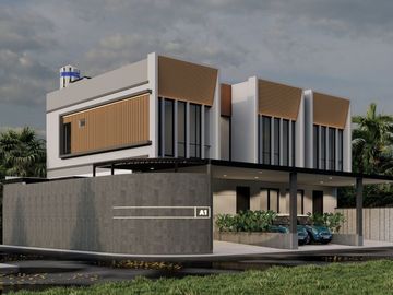 Rumah baru modern 2 lantai di Nirwana Eksekutif Tipe Hoek
