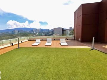 DEPARTAMENTO EN RENTA EN SANTA FE, AMUEBLADO