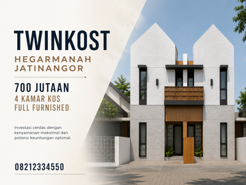 Twinkost Hegarmanah Jatinangor 700 Jutaan 4 Kamar Kos Full Furnished