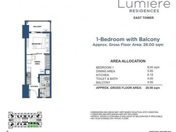 1 Bedroom Condo with Parking Lumiere Residences For Sale Near Kapitolyo Pasig