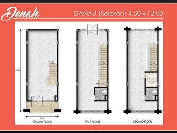 Ruko La Riviera 3lt luas 4,5x12 54meter PIK2 Pantai Indah Kapuk
