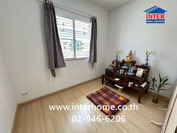 Two-story townhome, 18.7 sq.wah, Pruksa Ville 92 Onnut-Suvarnabhumi, near Suvarnabhumi Airport, Soi Ladkrabang 14/1, Ladkrabang Road, Bang Phli, Samut