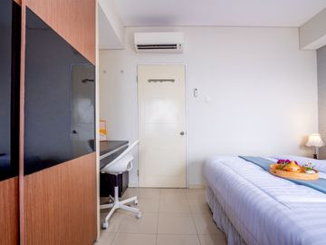 Harga Promo & Unit Full Furnished! Disewakan Apartemen Cosmo Terrace 1Br Lokasi Strategis Jakarta Pusat (Sudirman, Bundaran HI, Tanah Abang)