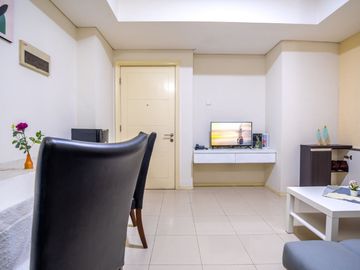 Harga Promo & Unit Full Furnished! Disewakan Apartemen Cosmo Terrace 1Br Lokasi Strategis Jakarta Pusat (Sudirman, Bundaran HI, Tanah Abang)
