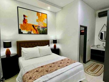 FOR LEASE | ELEGANT 3-BEDROOM VILLA 
Kerobokan Bali, Fully Furnished
(near Bali Kiddy School & Morphoo School)