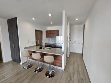 Departamento amueblado en renta con 2 Hab, 2 Baños en Piamontés, Queretaro, Mexico.