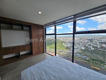 Departamento amueblado en renta con 2 Hab, 2 Baños en Piamontés, Queretaro, Mexico.