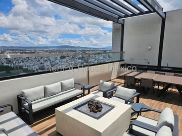 Departamento amueblado en renta con 2 Hab, 2 Baños en Piamontés, Queretaro, Mexico.