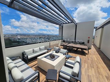 Departamento amueblado en renta con 2 Hab, 2 Baños en Piamontés, Queretaro, Mexico.