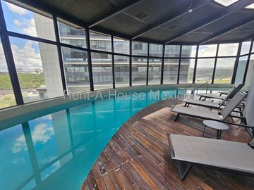 Departamento amueblado en renta con 2 Hab, 2 Baños en Piamontés, Queretaro, Mexico.