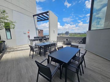 Departamento amueblado en renta con 2 Hab, 2 Baños en Piamontés, Queretaro, Mexico.