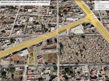 TERRENO EN VENTA EN EL CERRITO – ACTOPAN, HIDALGO