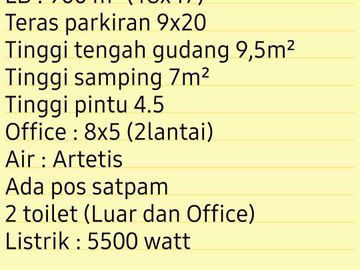 Gudang Sewa di KIC Gatot Subroto