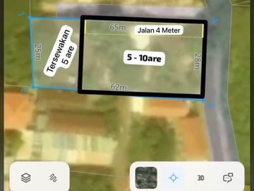 Disewakan Tanah/Leasehold Land Lokasi di Jimbaran Bawah (Jalan Kaki ke Pantai Jimbaran)