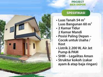 JUAL RUMAH MURAH STRATEGIS SIAP HUNI DEPOK