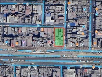 LOCAL COMERCIAL CON TRIPLE FRENTE, AV TUPAC AMARU 800, COMAS (890 m² )