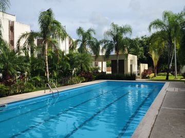 Departamento Amueblado en Renta de 2 Recámaras en Av. 135 Cancún | Planta Baja con Alberca y Gimnasio