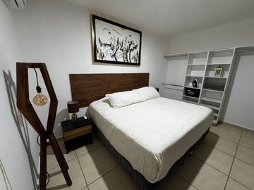Departamento Amueblado en Renta de 2 Recámaras en Av. 135 Cancún | Planta Baja con Alberca y Gimnasio