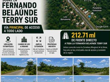 🔥 Terreno urbano de 5.06 ha sobre Fernando Belaúnde Terry Sur – Tarapoto