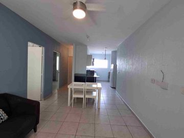 RENTO DEPARTAMENTO AMUEBLADO EN PRIVADA CON ALBERCA Y VIGILANCIA