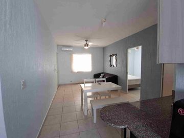 RENTO DEPARTAMENTO AMUEBLADO EN PRIVADA CON ALBERCA Y VIGILANCIA