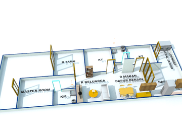 RUMAH CANTIK STRATEGIS 10 MENIT KAMPUS USU | security 24 jam 6x17m2 3kt 2km type 80