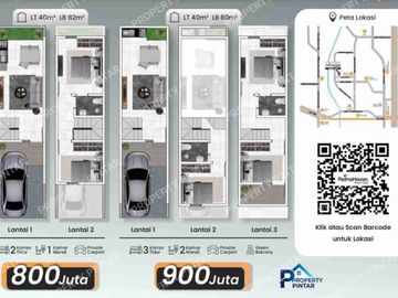 PADMA HOUSE CONDET  RUMAH 2 LANTAI BISA KPR DP 0% PROSES KPR KAMI BANTU .