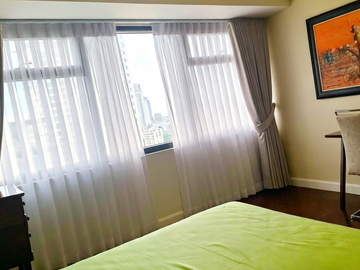 Exquisite 60sqm 1BR with Balcony & Ayala Views at The Alcoves For Rent— PHP 70k/ month
